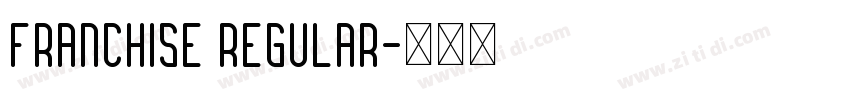 Franchise Regular字体转换